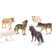 INSおすすめのホットスタイル 野生動物模型 おもちゃ 狼模型 セット 子供玩具 ほえる狼 狼 雪狼