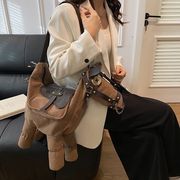 ショルダーバッグ ハンドバッグ ぬいぐるみバッグ 斜めがけ 帆布バッグ