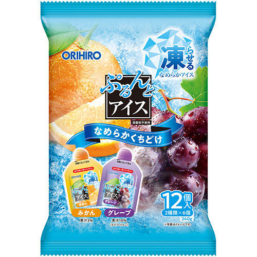 2月終了予定・賞味期限2026年4月】ぷるんとアイス みかん＋グレープ