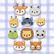 コンピュータ刺繍★アパレル副資材★刺繍パッチ★DIYパッチ