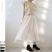 □　期間限定特価　□チュール　プリーツ　スカート(32478)