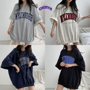 2025年夏新作　レディース服　トップス　tシャツ　ゆったり　ブラウス　韓国風　カジュアル　M#-3XL