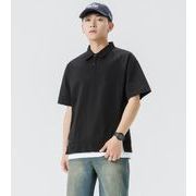 2025 トップス Ｔシャツ 半袖 ブラウス   ポロシャツ レイヤード
