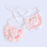 ペット用よだれかけ スタイ 肉球 あしあと  首飾り ハーネス アクセサリー 小型犬用 猫用 ペット用 装飾