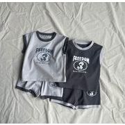 2025春夏新作 韓国風子供服  サペタ ショウイ 子供服 Tシャツ  +ショートパンツ2点セット