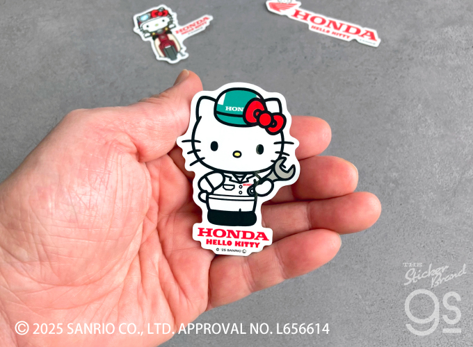 HONDA×ハローキティ ダイカットステッカー バイク サンリオ 車 sanrio