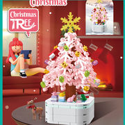 クリスマスクリスマスツリー雪だるま老人組立積み木玩具子供プレゼント機構プレゼント卸売りクロスボーダー