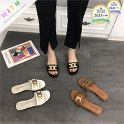 2025夏新作 スリッパ PU サンダル レディースシューズ ビーチサンダル 滑り止め 美脚