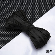 チャイナドレスの縁取り条1cm色丁単色四つ折り無料縁条漢服中国式服装襟元縁リボン01 # ブラック幅