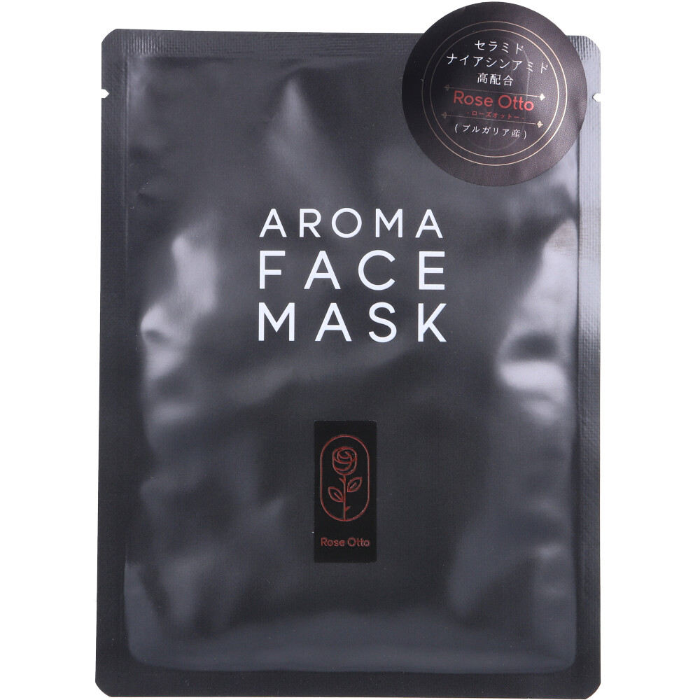 [9月25日まで特価]AROMA FACE MASK(アロマフェイスマスク) ローズオットー 1枚入