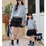 プルオーバー サイドリボン トップス レディース 長袖 カットソー 2025年秋新作 親子服 Sweet 可愛い