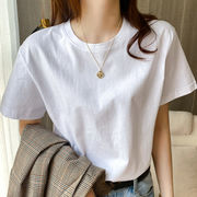 Tシャツ 春新作 人気シャツ 半袖シャツ tシャツ 無地T レディーストップス コットン