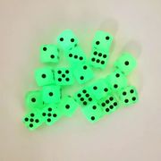 16mm 夜光サイコロ・ゲーム用・DIYパーツ・教育教材・クラフト素材