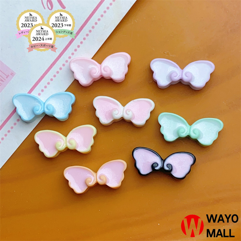 新入荷 天使の羽 デコパーツ樹脂 DIY素材 貼り付けパーツ デコ素材 手芸材料 アクセサリーパーツ