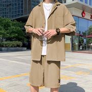 2023夏　ユニセックス　メンズ服　半袖　2点セットアップ　短パンツ　カジュアル　ストリート系　
