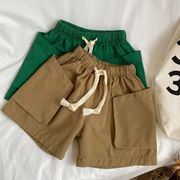 韓国子供服 ベビー服 キッズ 男女兼用 ショートズボン  2色  80cm-130cm