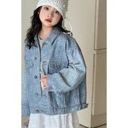 2025新作XLL　 夏物　キッズ　　デニムコート　ジャケット★110－160CM　