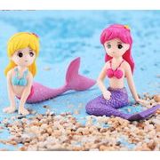 人魚　デコパーツ　PVC ミニチュア　立体感　卓上置物　手芸DIY