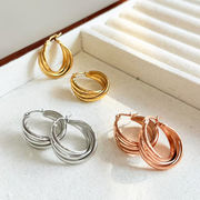 サージカルステンレスピアス　アクセサリー　18kコーティング　INS　金属アレルギー対応