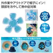 ひんやり帽子用クールパッド　冷却/夏/熱中症/ノベルティ/冷感