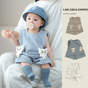 2025★韓国風ベビー服★トップス+ズボン★セットアップ★3色★73～110