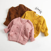 秋冬 　 女の子　子供服　可愛い　長袖 　ニットコート