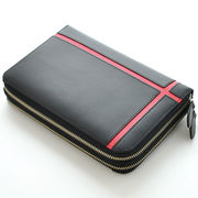 United HOMME　馬革ホースハイド　クロスカラーライン　特殊モデル　セカンドバッグ　UH-1766　BKRD