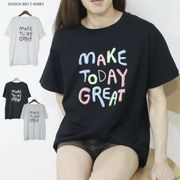 英字ロゴプリントビッグTシャツ