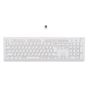 MCO “超静音”無線静音フルキーボード 日本語109キー ホワイト FKB-R249W