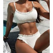 水着 ブラ bikini ビキニ レディース セパレート水着 三角ビキニ 2点セット 大人可愛い