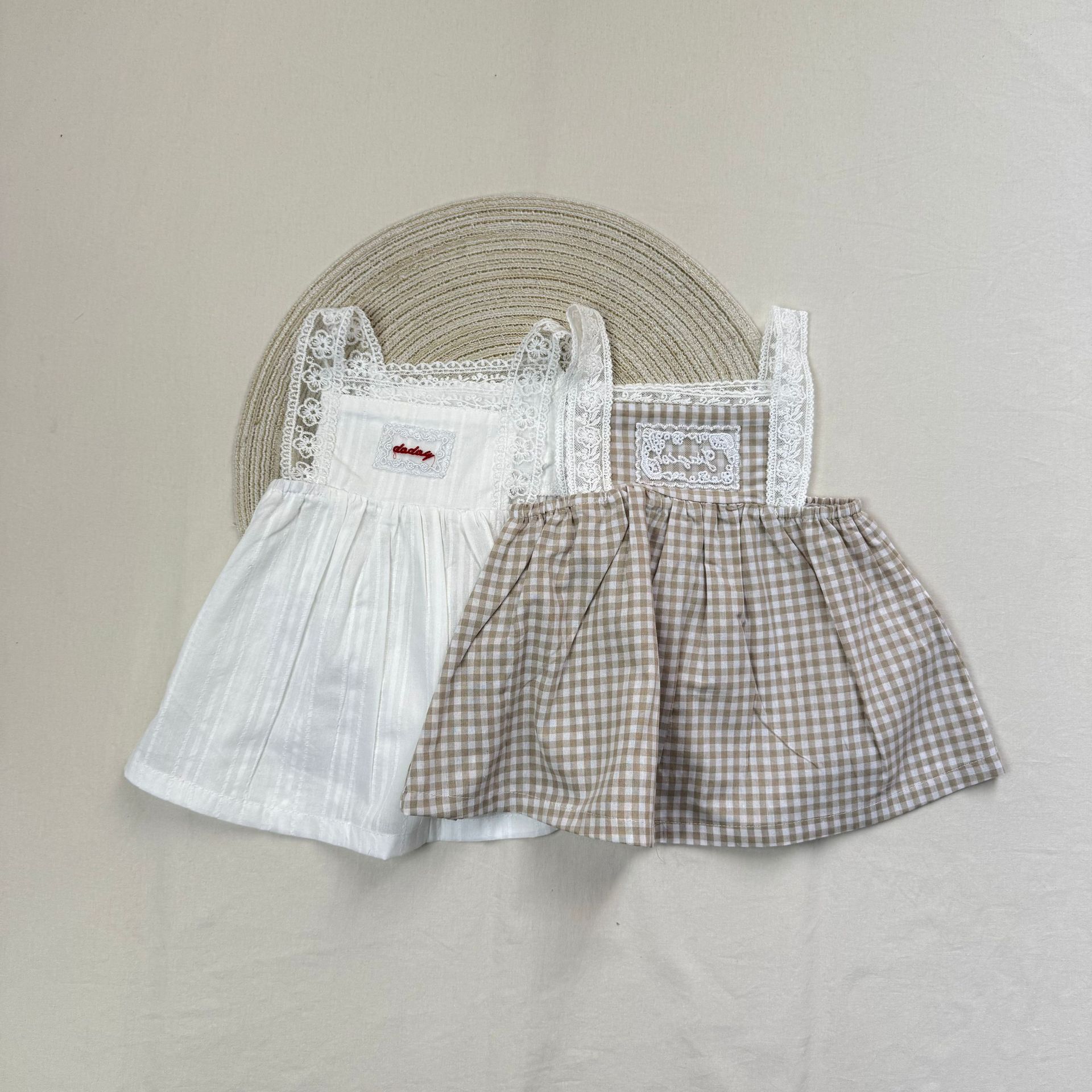 73~100cm　キッズワンピース　レイヤードワンピース　韓国キッズ服