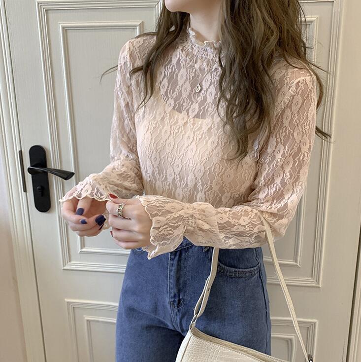 レディースアパレル　トップス　かわいい　韓国風　ブラウス