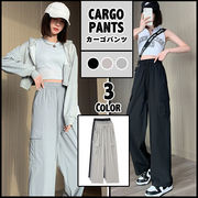 ナイロンパンツ カーゴパンツ レディース パンツ ワイドパンツ パラシュートパンツ カーゴ