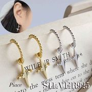 【シルバー925】 巾着付き シルバーアクセサリー ピアス イヤリング イヤーカフ ユニセックス DER-42