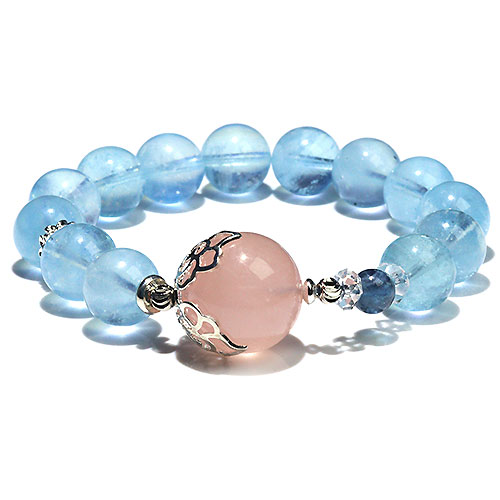 アクアマリン モルガナイト 最強ベリル デザインブレスレット | 卸売