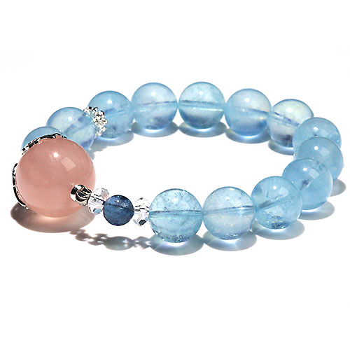 アクアマリン&モルガナイト　ブレス　専用 アクアマリン モルガナイト 最強ベリル デザインブレスレット | 卸売