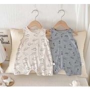 2025春夏新作  子供服  ベビー服  アパレル  袖なし  ロンパース     可愛い  男の子