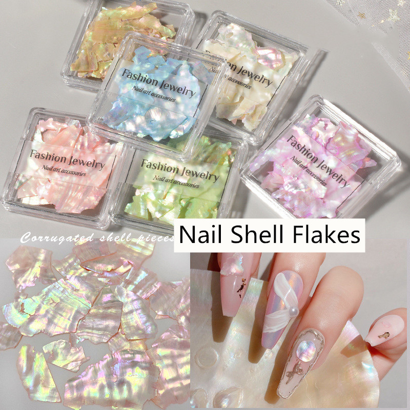 ネイルアート ネイルツール ジェル セルフネイル レジン マニキュア シェル 夏 貝 シェルフレーク 薄片