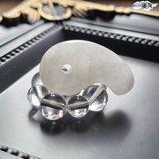 天然石 パワーストーン 勾玉 水晶 お守り 魔除け 厄除けグッズ 誕生石 パーツ （勾玉天然水晶Bタイプ）