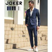 【セットアップ】ダブルストライプ テーラードジャケット＋イージーパンツ 2点セットアップ／Joker