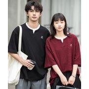 2025新作  トップス   ラウンドネック  半袖Tシャツ   ストリート系  夏服  男女兼用