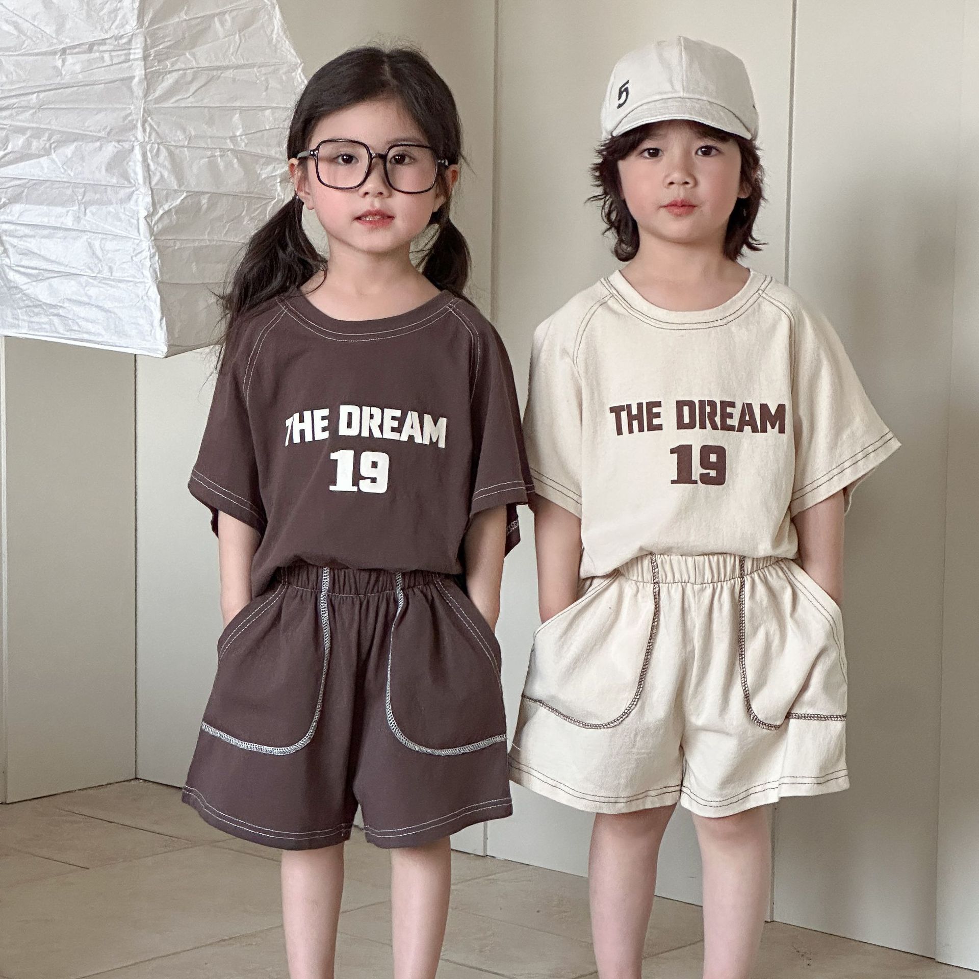 「2025」子供服★トップス+ズボン★セットアップ★韓国風子供服★2色80cm～150cm