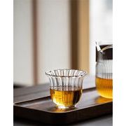 今が絶対買い流行  高ボレスチルガラス 花びらデザイン 品茶盃 中国茶器 耐熱ガラス製 家庭用