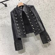 Gジャン ジージャン ジーンズ 切り替え 体型カバー 着痩せ デニム シンプル