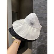 ６月新入荷・日除け帽・ハット・サンバイザー　つば広い・人気・7色