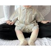 2025春夏新作 韓国風子供服 トップス 半袖 プリント シャツ ブラウス + ショートパンツ 2点セット