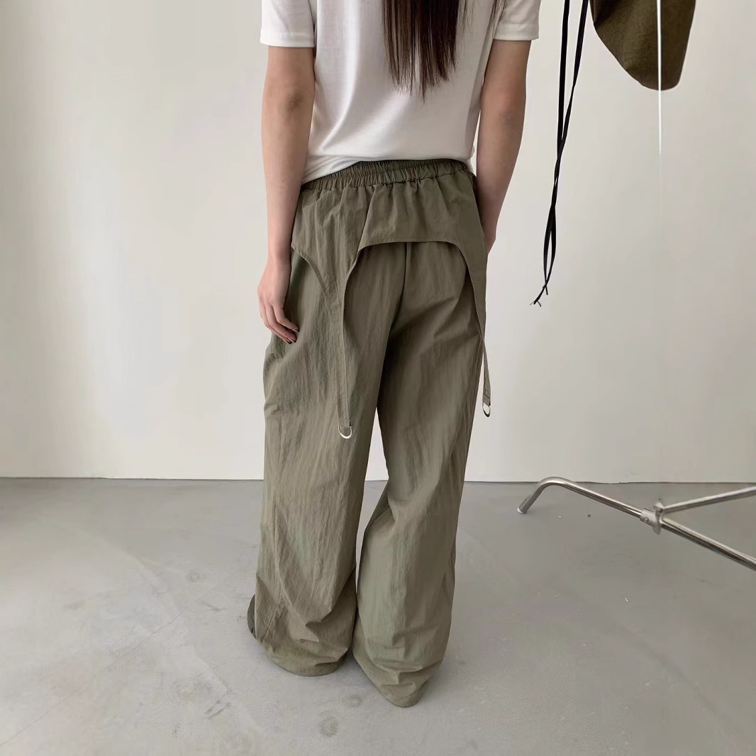 ワイドパンツ　レディース　INS　韓国ファッション