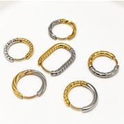 フープピアス ステンレス ピアスシンプル   両耳セット レティース ピアス ステンレス製★2025.6.16