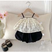 【2点セット】2025春夏新作 子供服  ベビー服  アパレル  キャミソール  +ショットパンツ   女の子