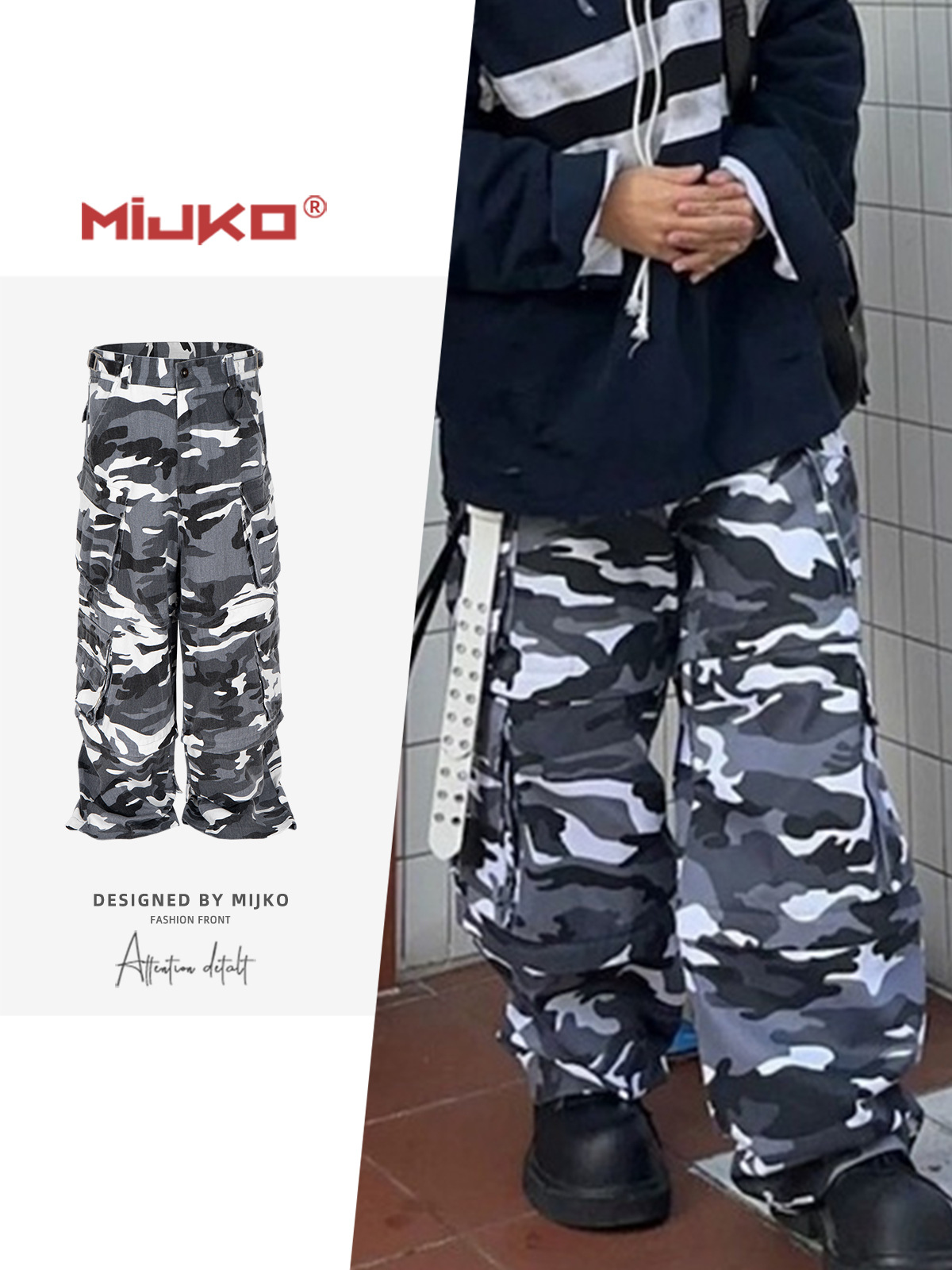 BRIEFING 迷彩柄 ブラックパンツ L mpt-0003-k02.jpg